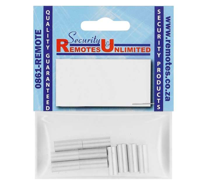 SRU 10 x Stainless Steel Ferrules - Silver (6mm)