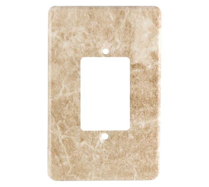 Crabtree CT6543/220 Classic Deco 3 Lever Cover Plate - Marble Brown