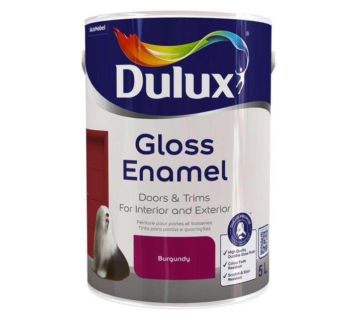 Dulux Gloss Enamel - Burgundy (5L)