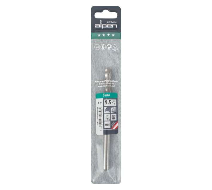 Alpen HSS Pro Split Point Jobber Drill Bit (125 x 9.5mm)