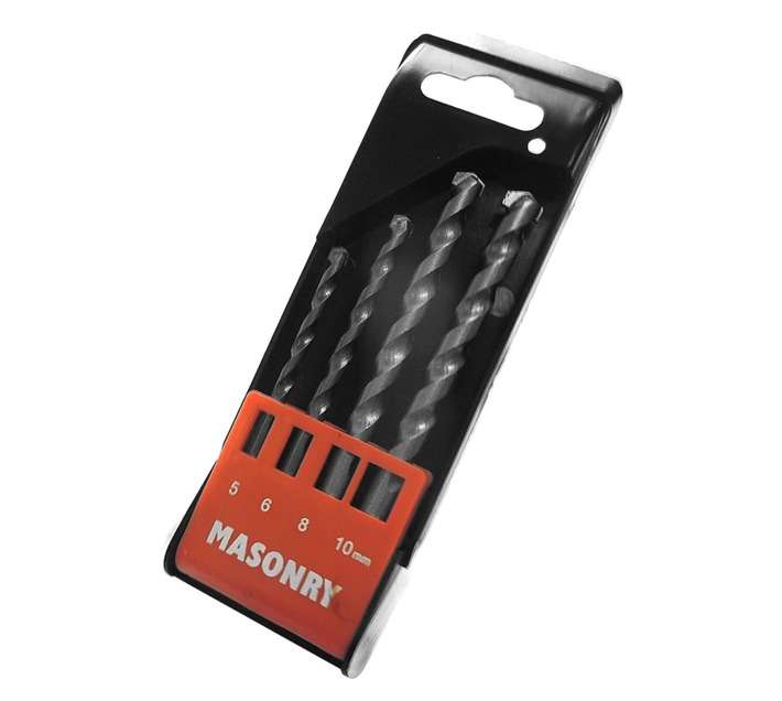 Blacksmith Masonry Drill Bit Bshank (4 piece: 4,5,6,8mm)
