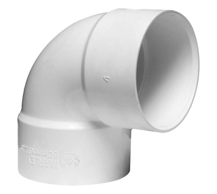 Marley Pipes PVC Plain 87.5 Degree Waste Bend (40mm)