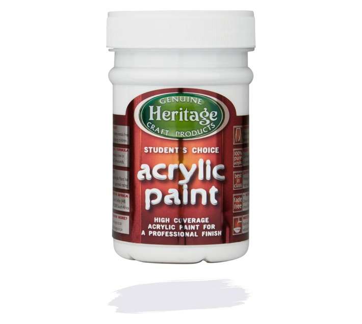 Students Choice Acrylic Paint - White (250ml)