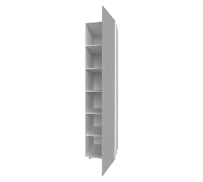 Home and Kitchen Base Unit Melamine Grocery Cabinet - Stone Grey (450mm)