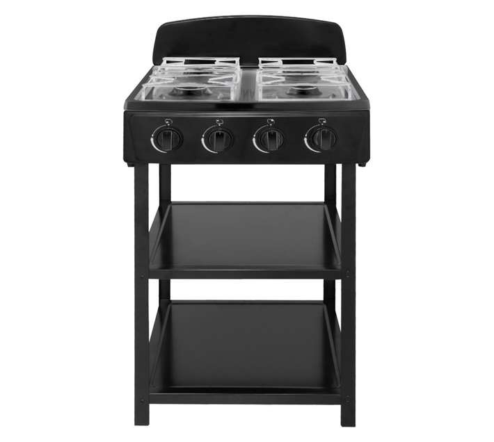 Goldair 4 Burner Gas Stove (495 x 495mm) Black GPGTS-400
