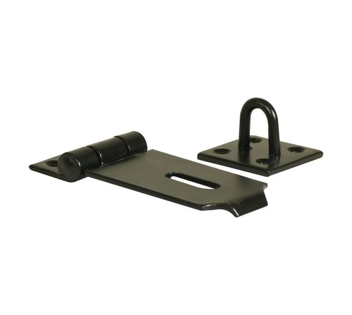 Hasp and Staple Heavy Duty (100mm) - Black
