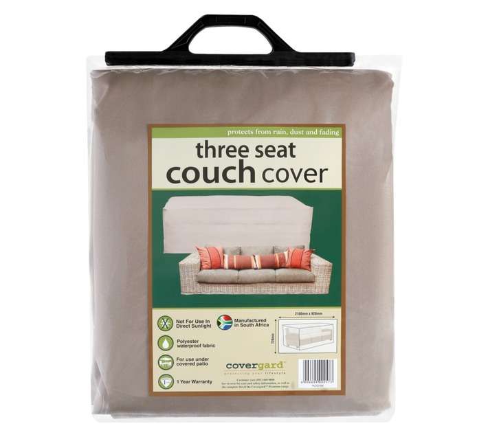 Polyester Three Seat Couch Cover - Beige