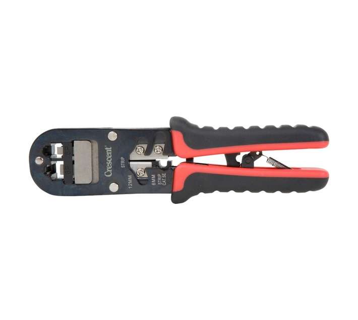 Crescent Wire Stripper and Crimper - Black/Red