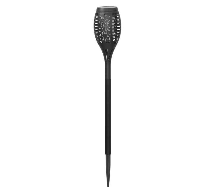 Solar Flair Large Dancing Flame Stake Light - Black