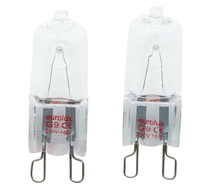 Eurolux 2 x G9 Halogen Globe - Warm White (25w)