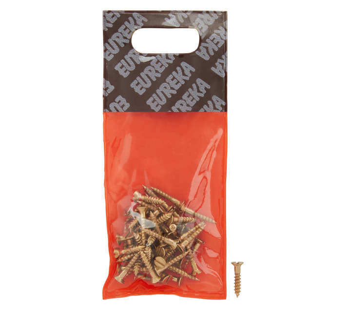 Eureka 1BN10U 3 x 16mm W/Screw Countersunk Brass Plated (50 Pack)
