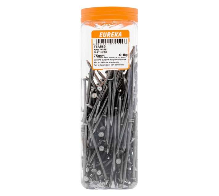 Eureka 75mm Wire Nails (1kg)