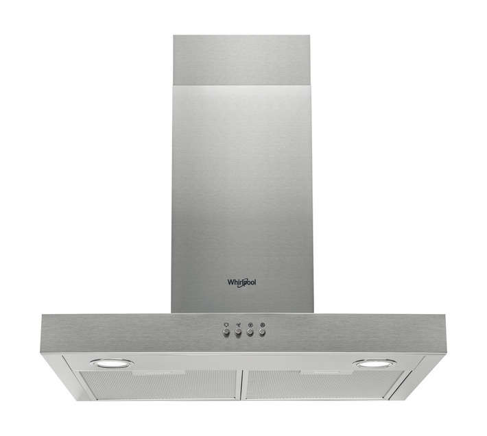 Whirlpool Wall Mounted Cooker Hood - Silver (600mm)