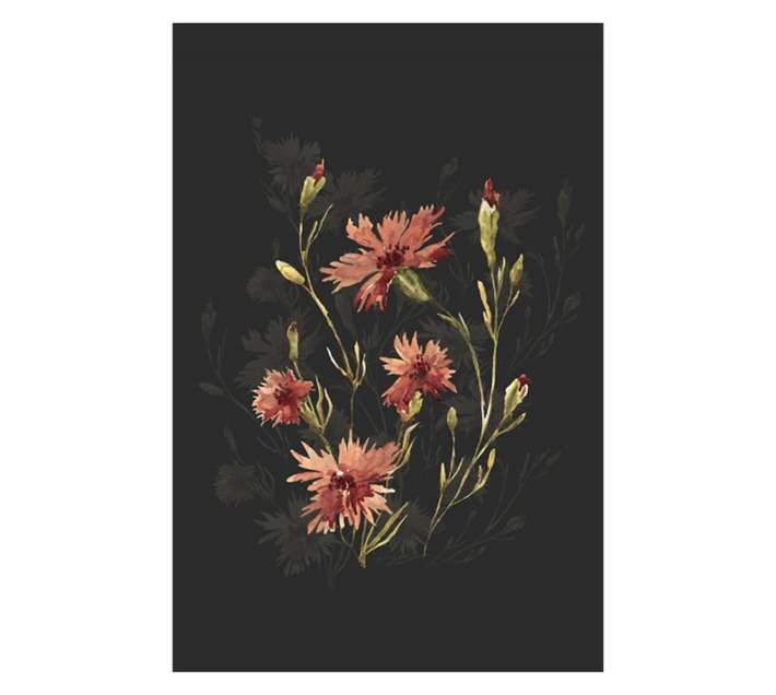 Design House Flowers Canvas - Pink/Black (600 x 900 x 600mm)