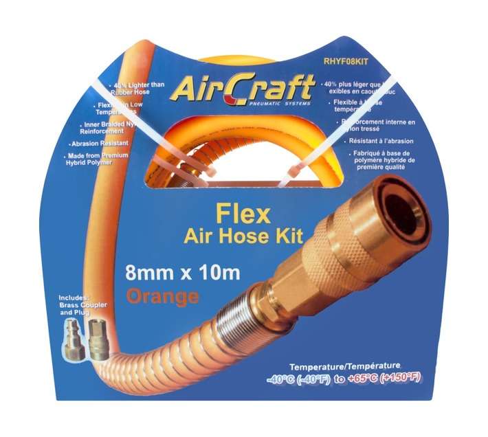 AirCraft Flexible Hybrid Hose - Orange (10m x 8mm)