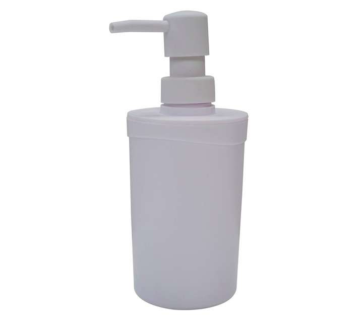 Bathroom Basics Plastic Dispenser - White