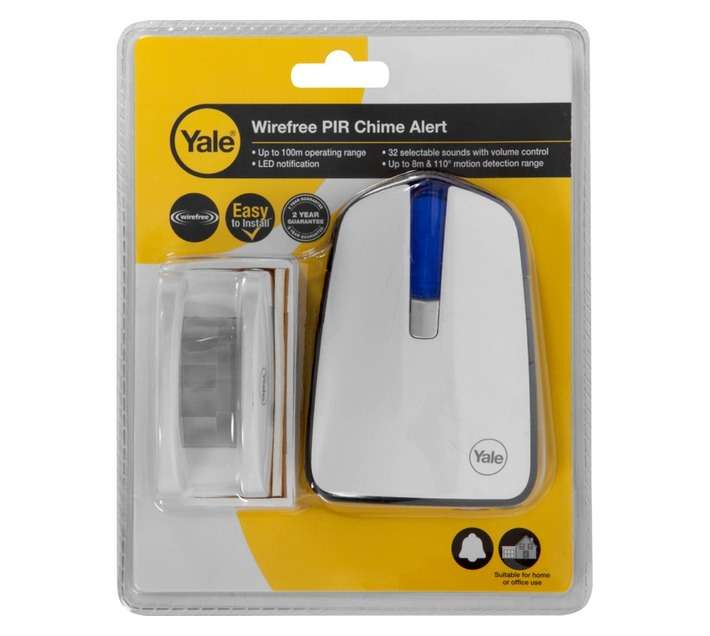 Yale YWDC-582-IP Wireless Door Chime Alert - White