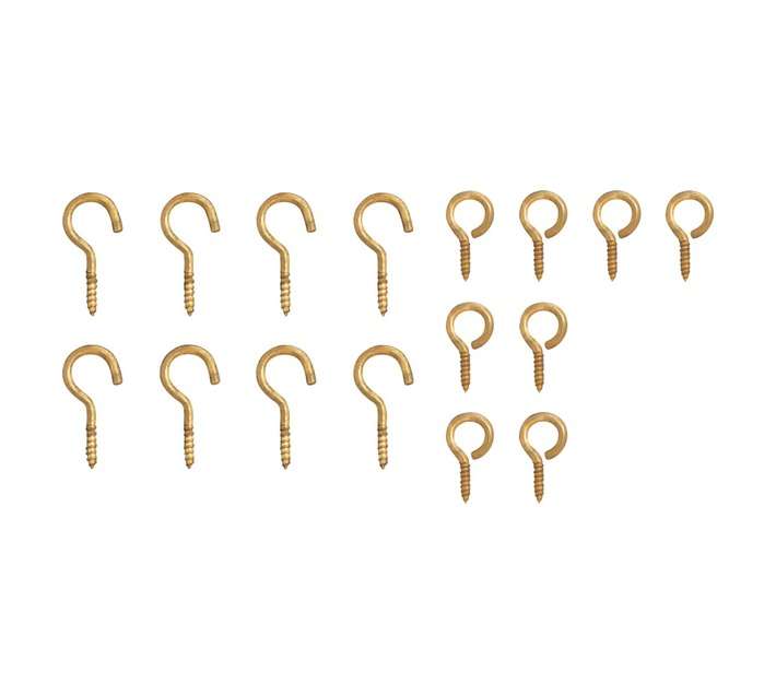 Eureka 8 x No2 Curtain Hooks and Eyes
