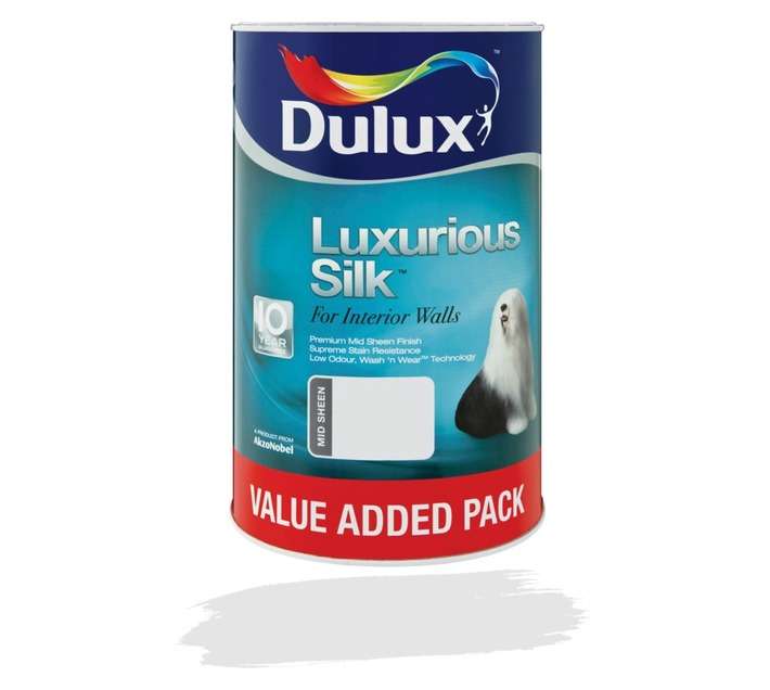 Dulux Luxurious Silk - Brilliant White (6L)