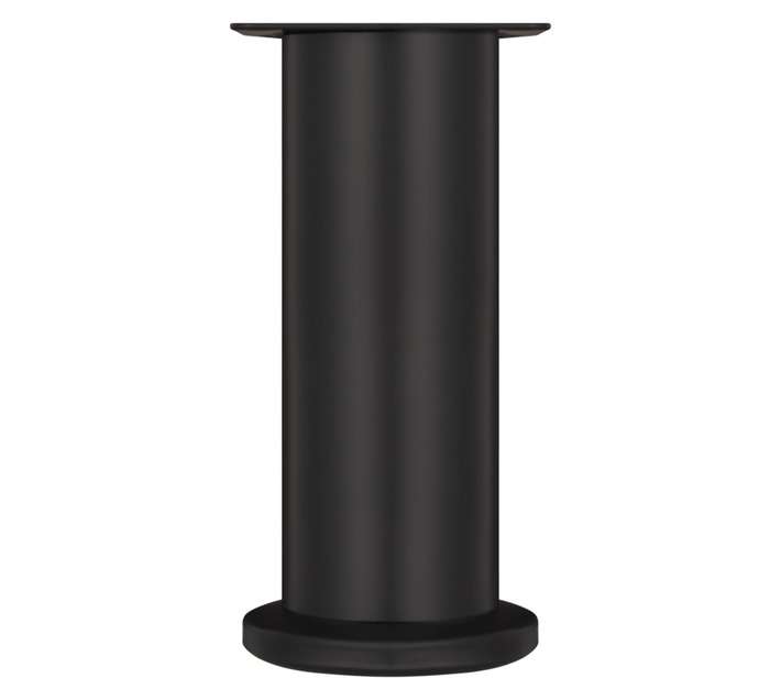 Home and Kitchen Round Adjustable Leg - Matt Black (150 x 50mm)
