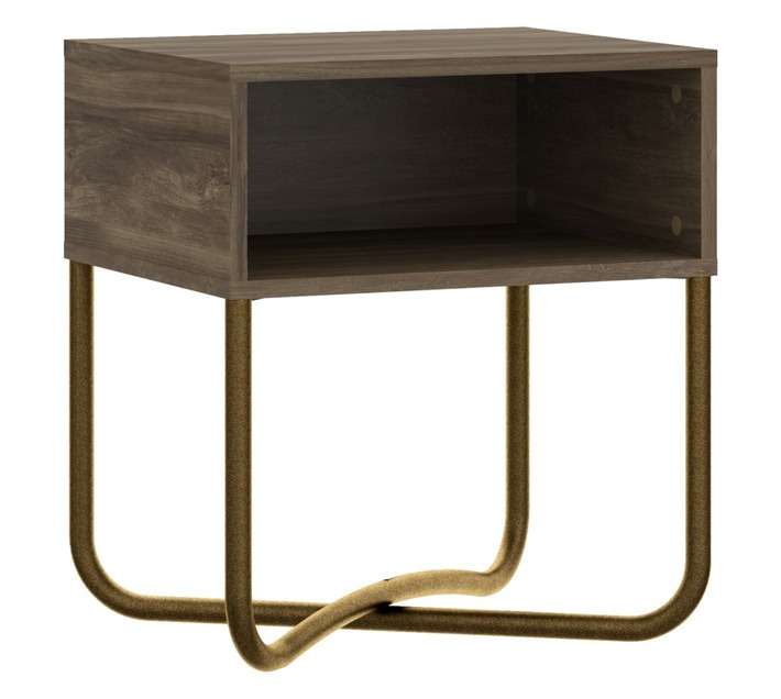 Home and Kitchen Mocha Legno Night Stand - Walnut (380 x 450 x 500mm)
