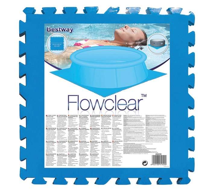 Bestway 8 Piece Pool Floor Protector - Blue (500 x 500mm)