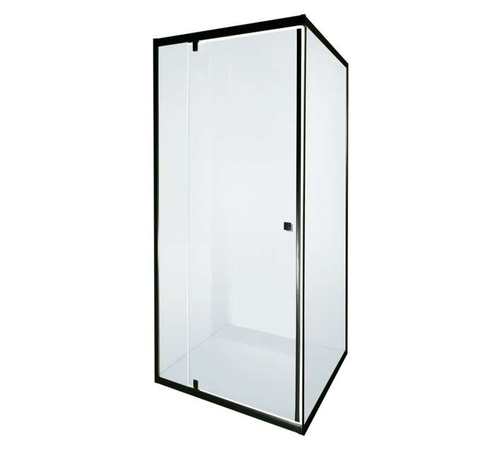 MacNeil Sierra Pivot Everest Shower Door - Black (900 x 900 x 1850mm)