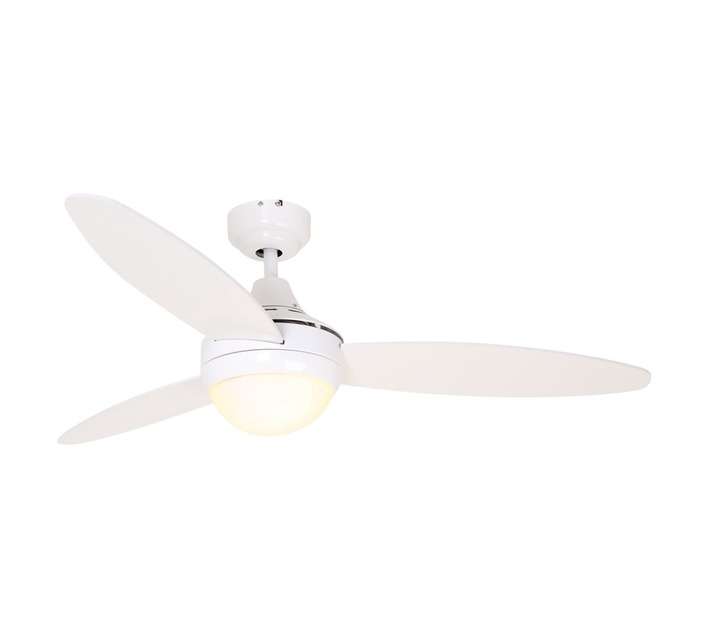 Eurolux Swirl Ceiling Fan with Light - White