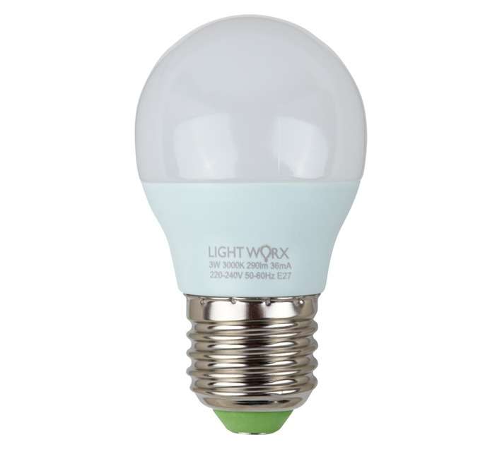 Lightworx LED Golf Ball G45 5w E27 - Warm White