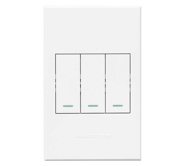 Veti 3 Series 3 Lever 2 Way Switch - White (100 x 50mm)