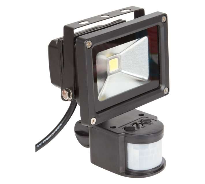 Lightworx LED Sensor Flood and Security Light â Black (10W)