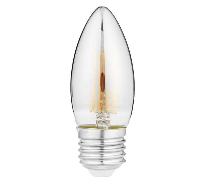Lightworx E27 Candle LED Bulb - Smokey (4W)