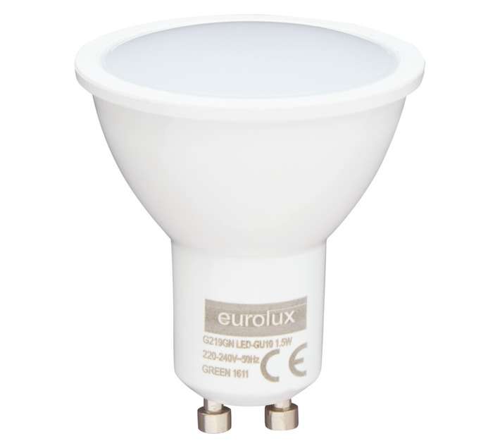 Eurolux Gu10 LED Lamp - Green (1.5w)