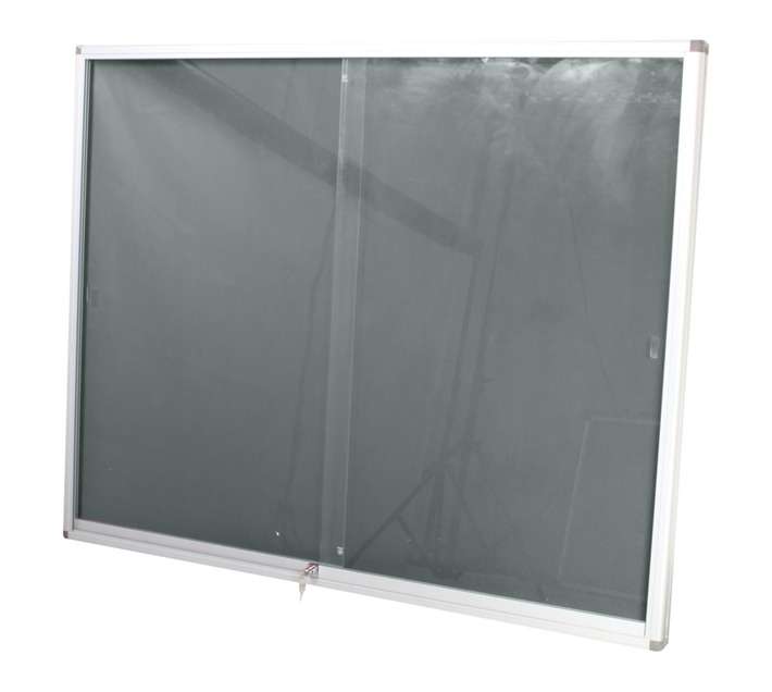 Parrot Products BD3860L Display Case Pin Board - Grey (1500 x 1200mm)