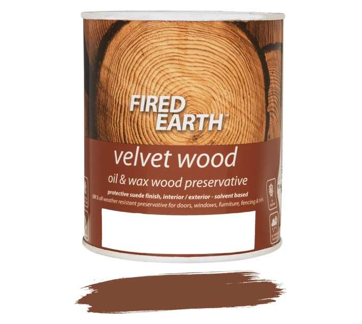 Fired Earth Velvet Wood Suede Preservative - Oak (1L)