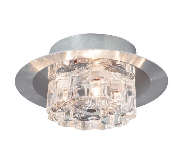 Radiant Round Roma Crystal Ceiling Light - Chrome (210mm)