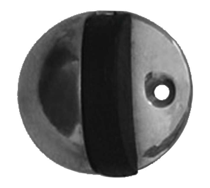 Euro Brass Door Stop Half Moon - Chrome