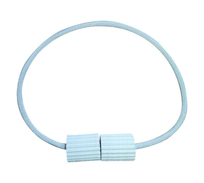 Design House Fabric Magnetic Robe Tieback - White