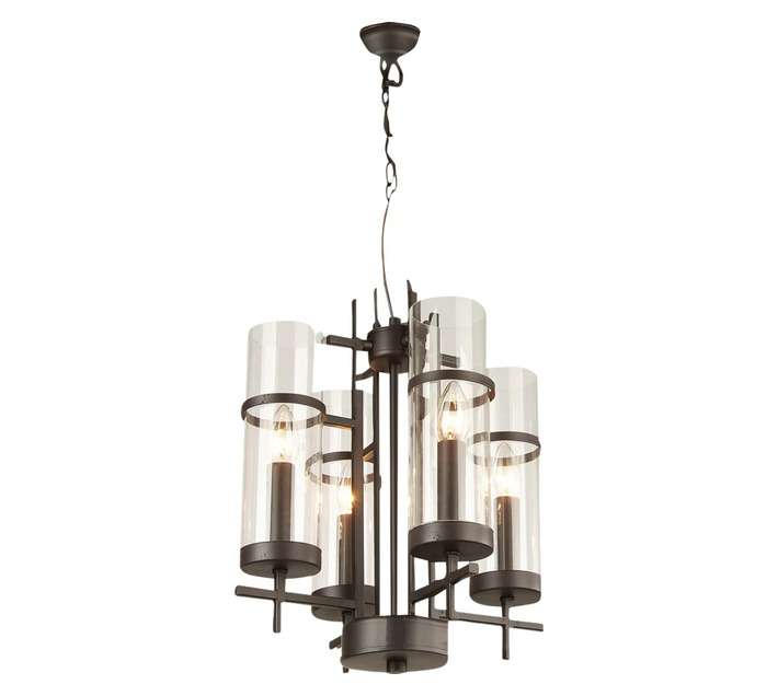 Radiant 4 Light Alberto Chandelier E14 - Brown (1000 x 340 x 430mm)