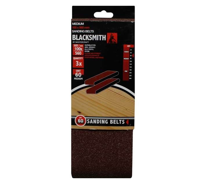 Blacksmith Sanding Belts 60 Grit (100 x 560mm)