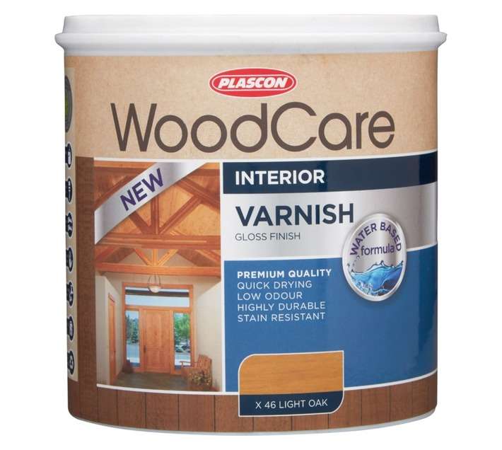 Plascon WoodCare Varnish Ultra Gloss - Light Oak (1L)