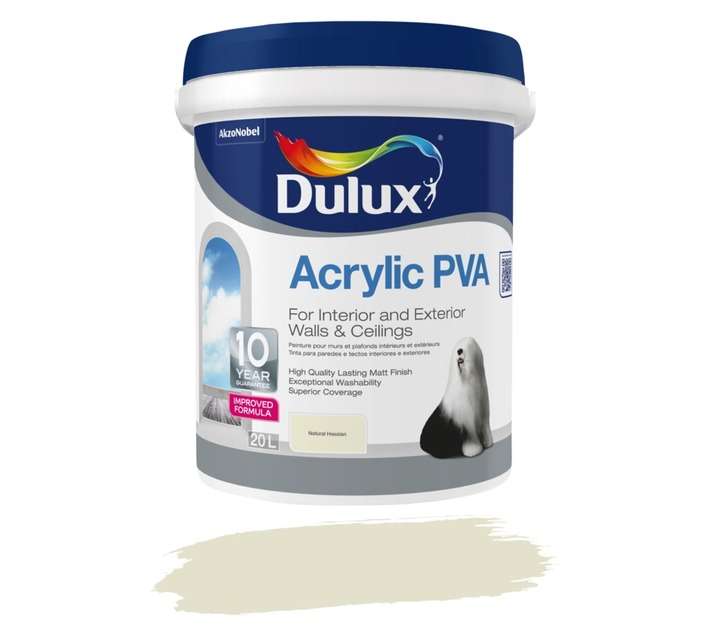 Dulux Acrylic PVA - Natural Hessian (20L)