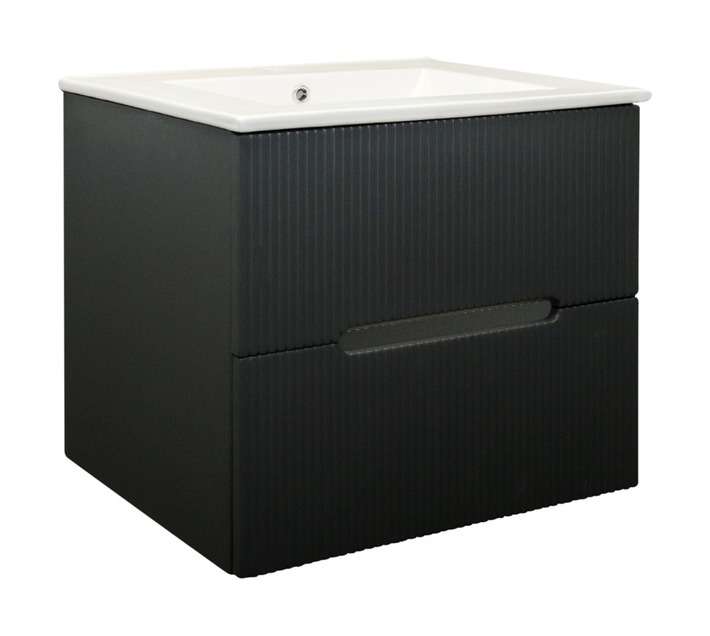 Lusso Wall Mount Moderno Vanity Cabinet - Grey (600mm)