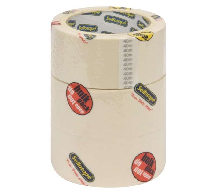 SelloTape DIY Ma2553 Tower - 3 Pack (48mm x 40m)