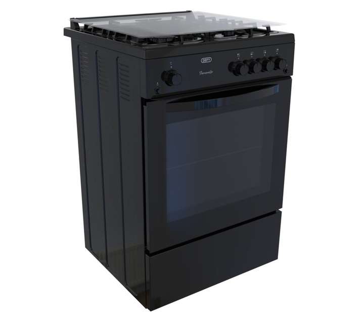 Defy Gas Stove (600mm) Black DGS670