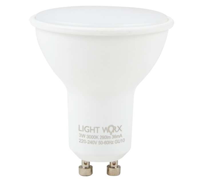 Lightworx LED GU10 3w - Warm White