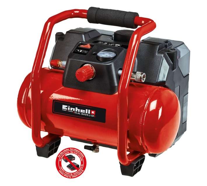 Einhell Power X-Change Cordless Compressor TE-AC 36/6/8 Li OF Set-Solo