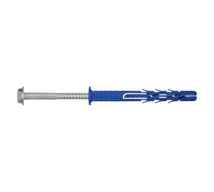 Rawlplug 6 x Frame Fixing Plugs and CSK Screws - Silver (9.8 x 100mm)