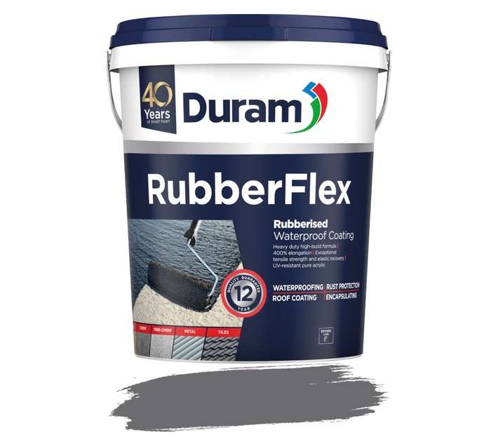 Duram Rubberflex Waterproofing - Charcoal (20L)