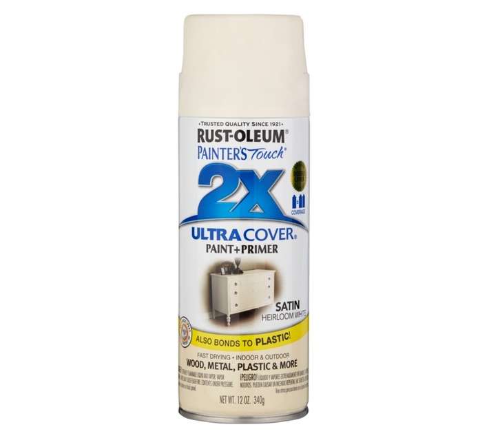 Rust-Oleum Spray Paint Touch 2X Ultra Cover - Satin Heirloom White (340g)